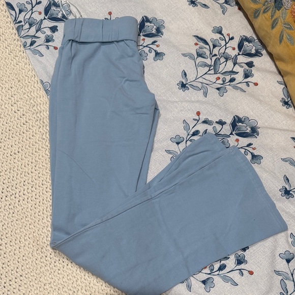 White Fox  Light Blue  Flared Sweatpants - Picture 4 of 4